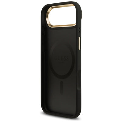 Guess 4G PU Classic Logo MagSafe case for iPhone 17 Air - black