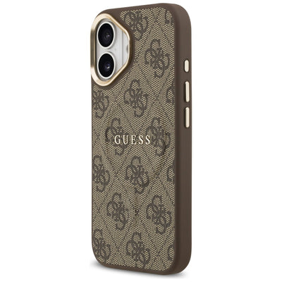 Guess 4G PU Classic Logo MagSafe Case for iPhone 17 - Brown