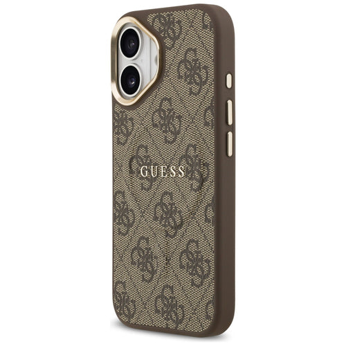 Guess 4G PU Classic Logo MagSafe Case for iPhone 17 - Brown