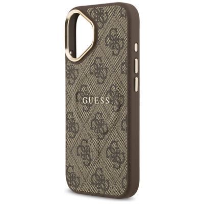 Guess 4G PU Classic Logo MagSafe Case for iPhone 17 - Brown