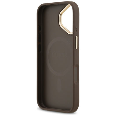 Guess 4G PU Classic Logo MagSafe Case for iPhone 17 - Brown