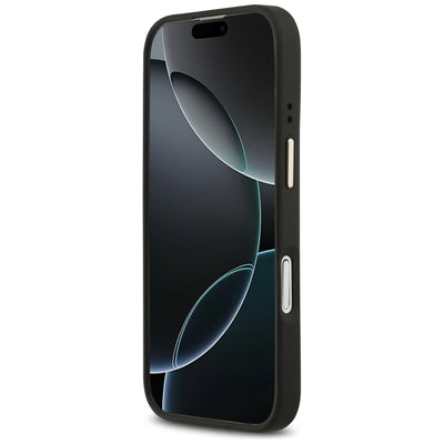 Guess 4G PU Classic Logo MagSafe case for iPhone 17 - black