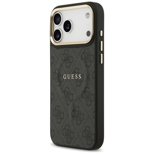 Guess 4G PU Classic Logo MagSafe case for iPhone 17 Pro Max - black