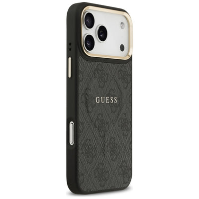 Guess 4G PU Classic Logo MagSafe case for iPhone 17 Pro Max - black