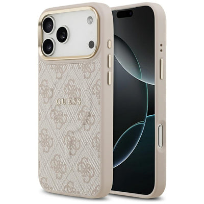Guess 4G PU Classic Logo MagSafe Case for iPhone 17 Pro Max - Pink