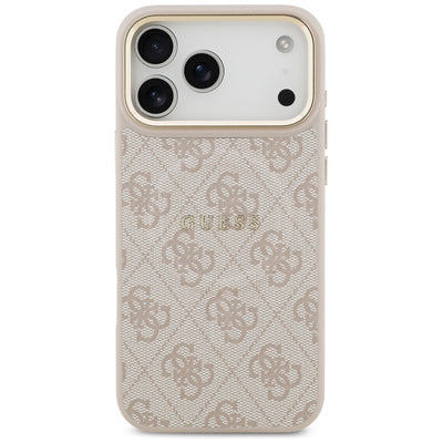 Guess 4G PU Classic Logo MagSafe Case for iPhone 17 Pro Max - Pink