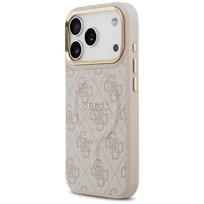 Guess 4G PU Classic Logo MagSafe Case for iPhone 17 Pro - Pink