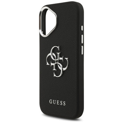 Guess Grained Big 4G Classic Logo case for iPhone 17 - black