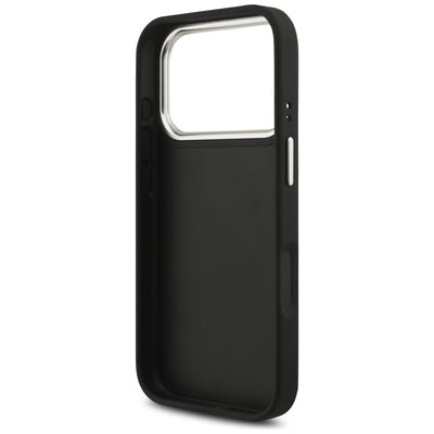 Guess Grained Big 4G Classic Logo case for iPhone 17 Pro - black