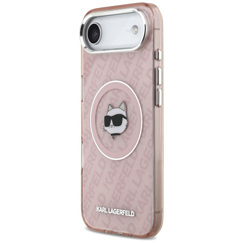 Karl Lagerfeld IML Choupette Head Logo MagSafe Case for iPhone 17 Air - Pink