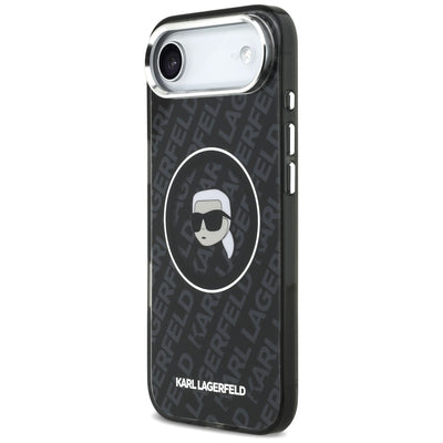 Karl Lagerfeld IML Karl Head Logo MagSafe Case for iPhone 17 Air - Black