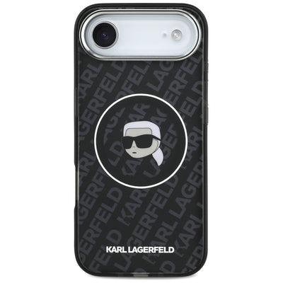 Karl Lagerfeld IML Karl Head Logo MagSafe Case for iPhone 17 Air - Black