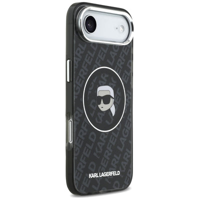 Karl Lagerfeld IML Karl Head Logo MagSafe Case for iPhone 17 Air - Black