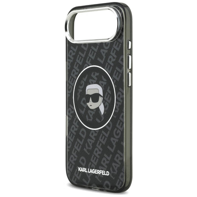 Karl Lagerfeld IML Karl Head Logo MagSafe Case for iPhone 17 Air - Black