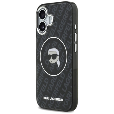 Karl Lagerfeld IML Karl Head Logo MagSafe Case for iPhone 17 - Black