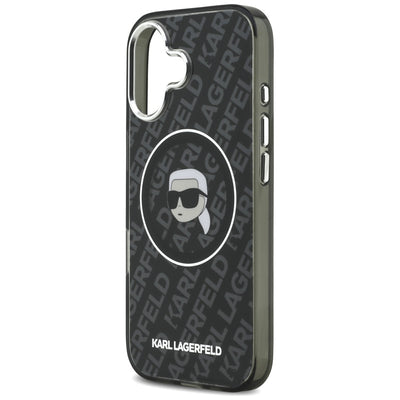 Karl Lagerfeld IML Karl Head Logo MagSafe Case for iPhone 17 - Black