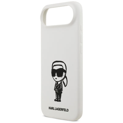 Karl Lagerfeld Silicone Karl Sketch &amp; Logo MagSafe Case for iPhone 17 Air - White