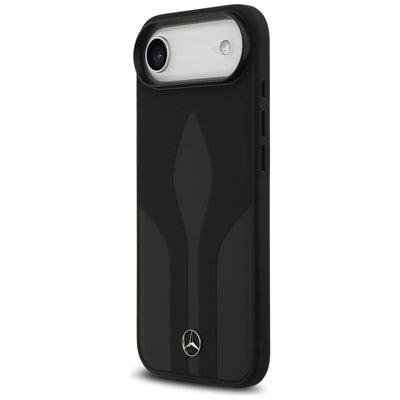 Mercedes Leather The Move MagSafe case for iPhone 17 Air - black