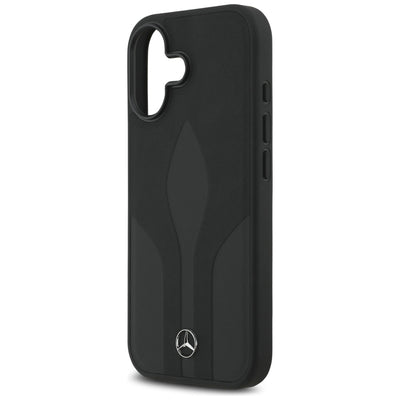 Mercedes Leather The Move MagSafe case for iPhone 17 - black