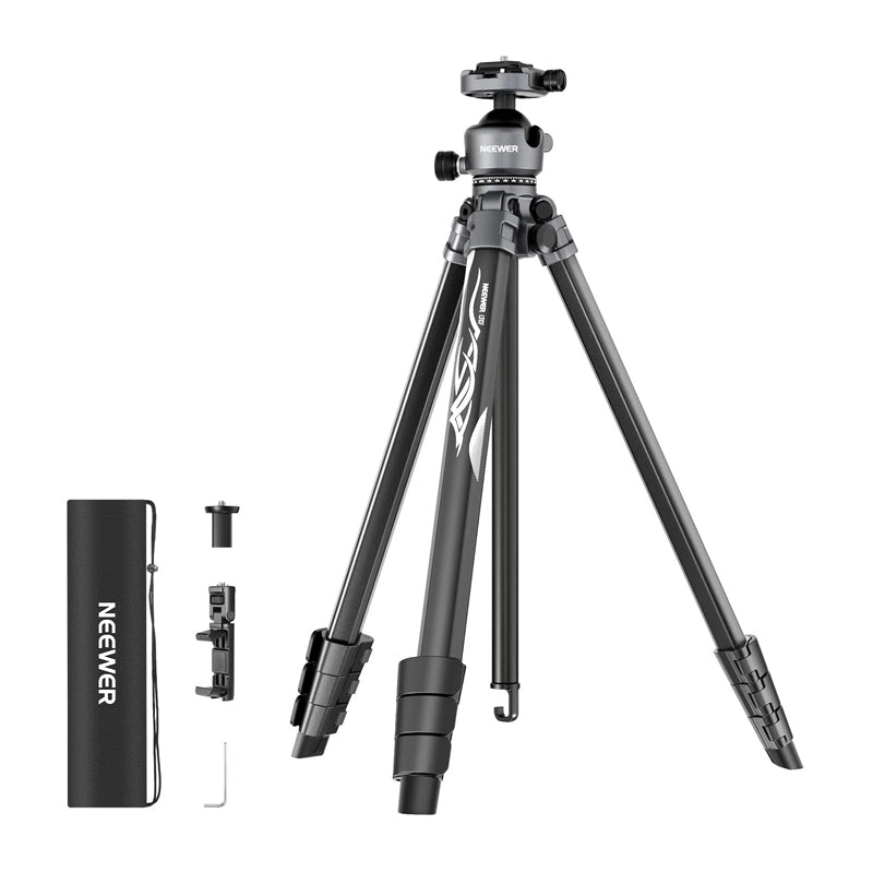 Neewer LT07 Aluminum Travel Tripod with Ball Head - Image 1