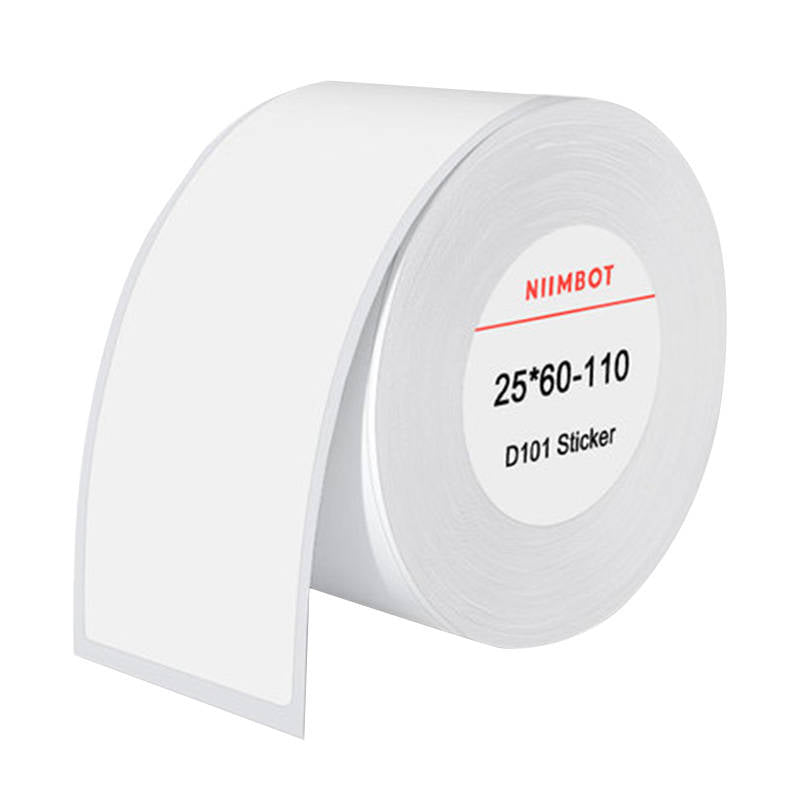 Thermal labels Niimbot stickers 25x60 mm, 110 pcs (White) - Image 1
