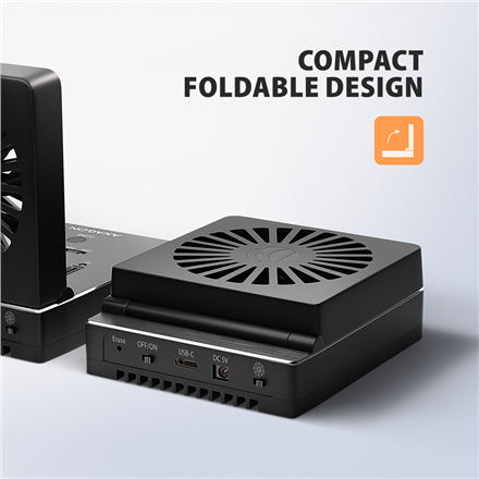 AXAGON ADSA-M2C44 USB4 docking station for 4x M.2 NVMe SSDs with disk cloning function without a PC