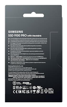 SSD SAMSUNG 9100 PRO 8TB M.2 NVMe TLC Write speed 13400 MBytes/sec Read speed 14800 MBytes/sec 3.88mm TBW 4800 TB MZ-VAP8T0CW