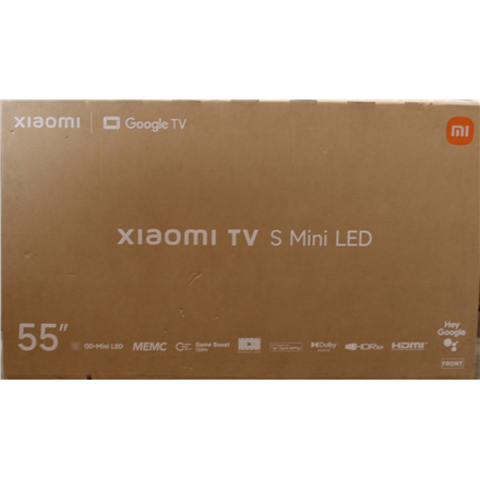 SALE OUT. Xiaomi TV S Mini LED 55 2026 | SALE OUT. Xiaomi S Mini LED 2026 | 55 | Smart TV | Google TV | 4K UHD | Dark Gr