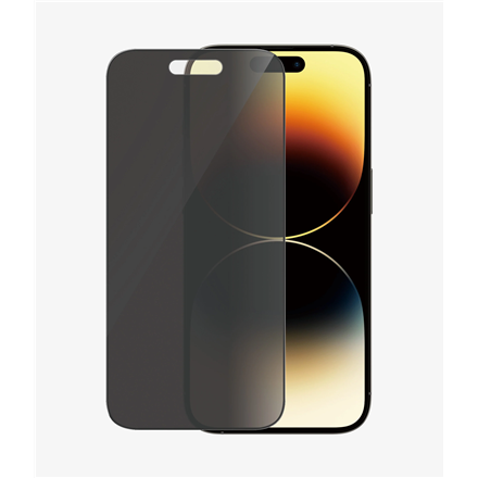 PanzerGlass | Screen protector | Apple | iPhone 14 Pro | Glass | Black | Ultra-Wide Fit; Easy installation; Privacy Filt
