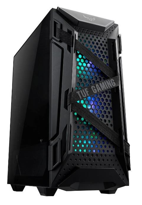 Case ASUS TUF Gaming GT301 MidiTower Not included ATX MicroATX MiniITX Colour Black GT301TUFGAMINGCASE