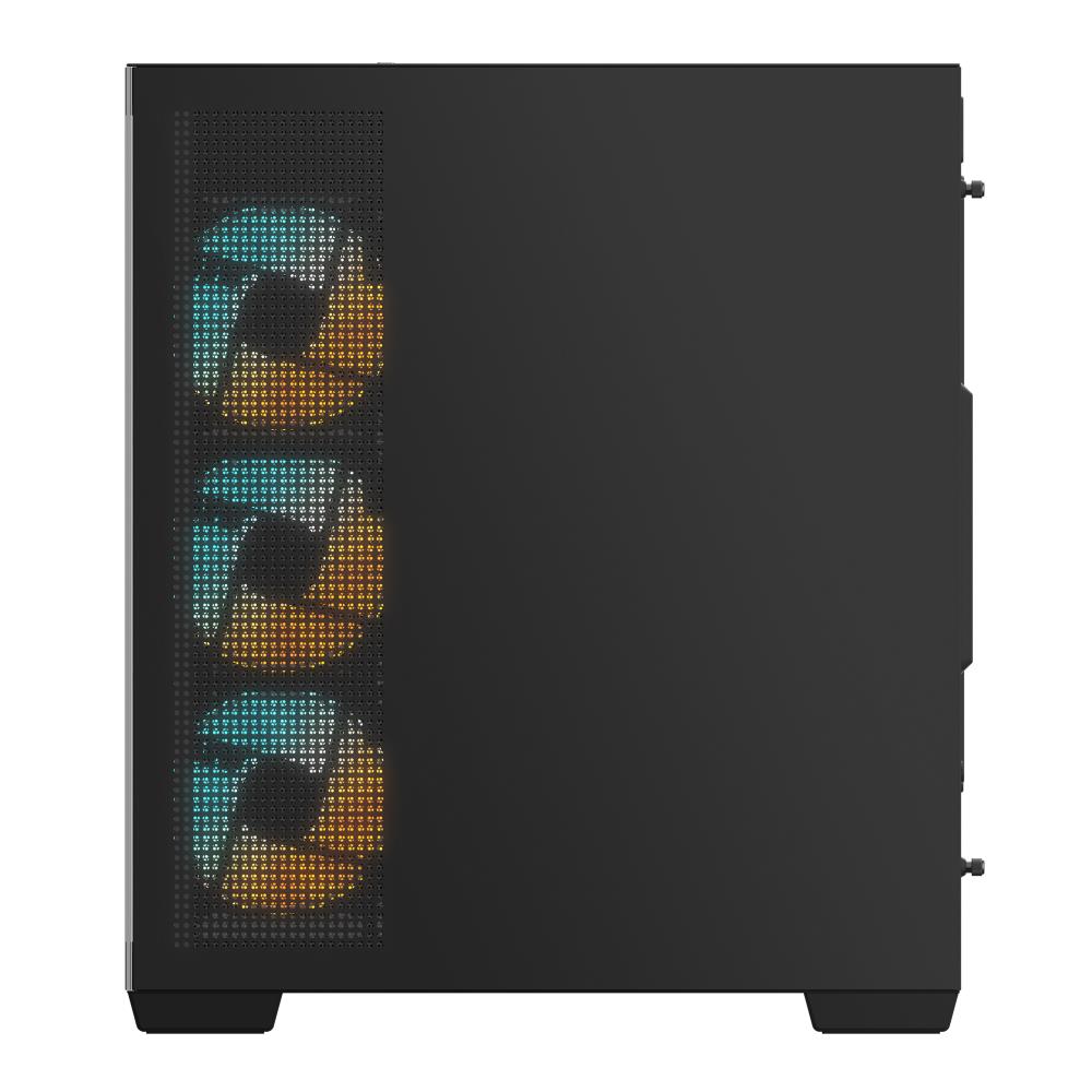 Case GIGABYTE GB-C500P ST MidiTower Case product features Transparent panel ATX MicroATX MiniITX Colour Black GB-C500PST