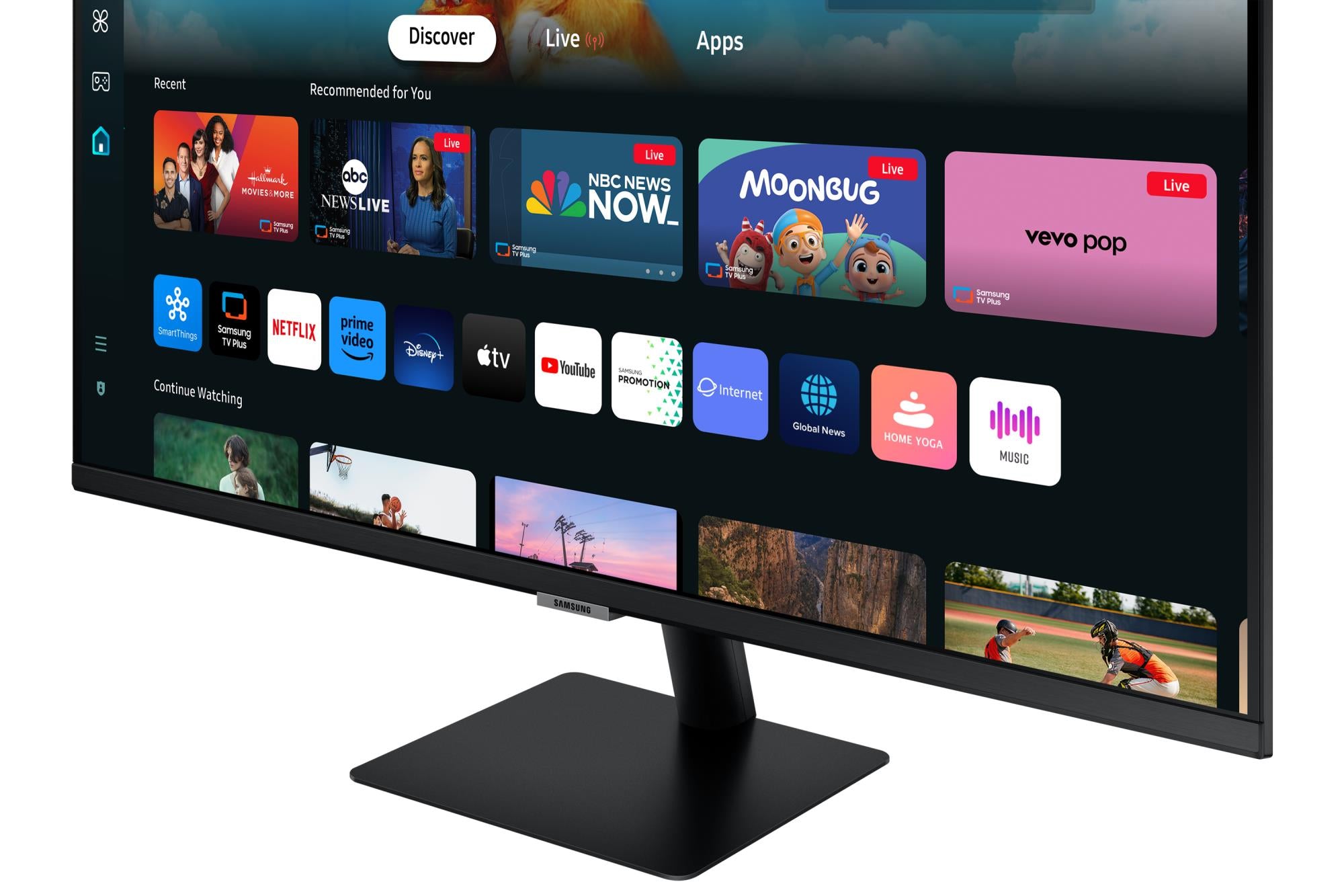 LCD Monitor SAMSUNG 27" TV Monitor/Smart Panel VA 1920x1080 16:9 60Hz Matte 4 ms Speakers Tilt Colour Black LS27DM500EUXDU