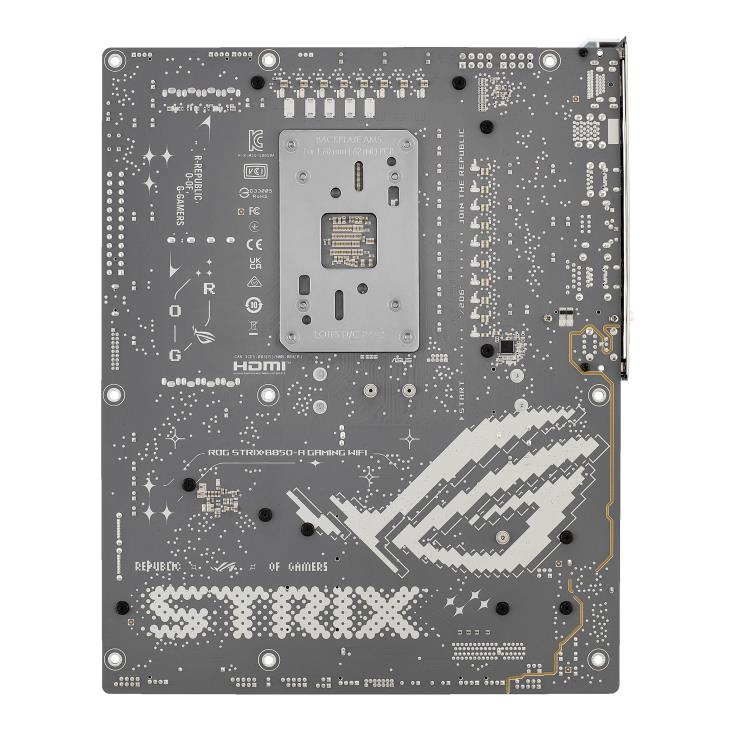 Mainboard ASUS AMD B850 SAM5 ATX Memory DDR5 Memory slots 4 1xPCI-Express 4.0 16x 1xPCI-Express 5.0 16x 4xM.2 1xHDMI 1xDisplayPort 12xUSB 2.0 3xUSB-C 1xOptical S/PDIF 1xRJ45 2xAudio port STRIXB850-AGAMINGWIFI