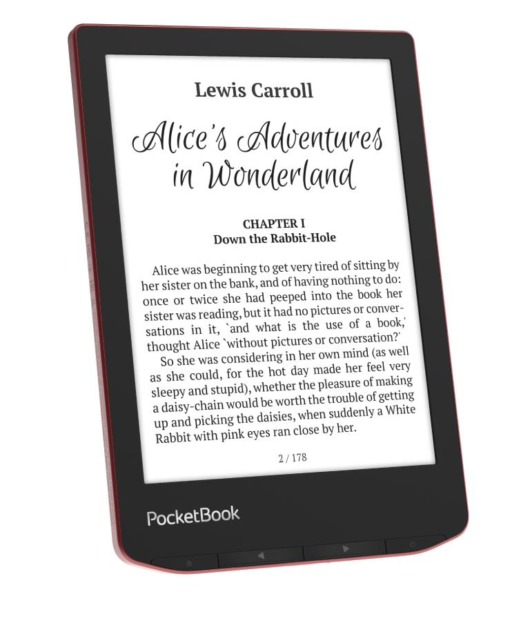 E-Reader POCKETBOOK Verse Pro 6" 1072x1448 1xUSB-C Wireless LAN Bluetooth Red PB634-3-WW