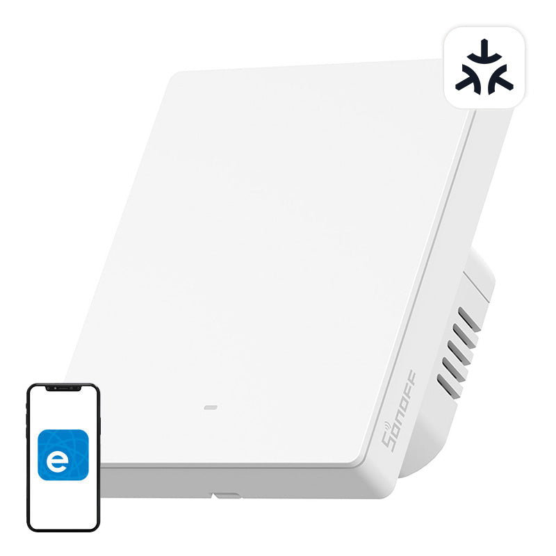 Matter SONOFF M5-1C-80W WiFi smart wall switch (1-channel, for frame) - Image 1