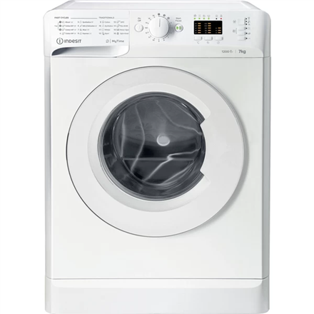 INDESIT | Washing machine | MTWA 71252 W EE | Energy efficiency class E | Front loading | Washing capacity 7 kg | 1200 R