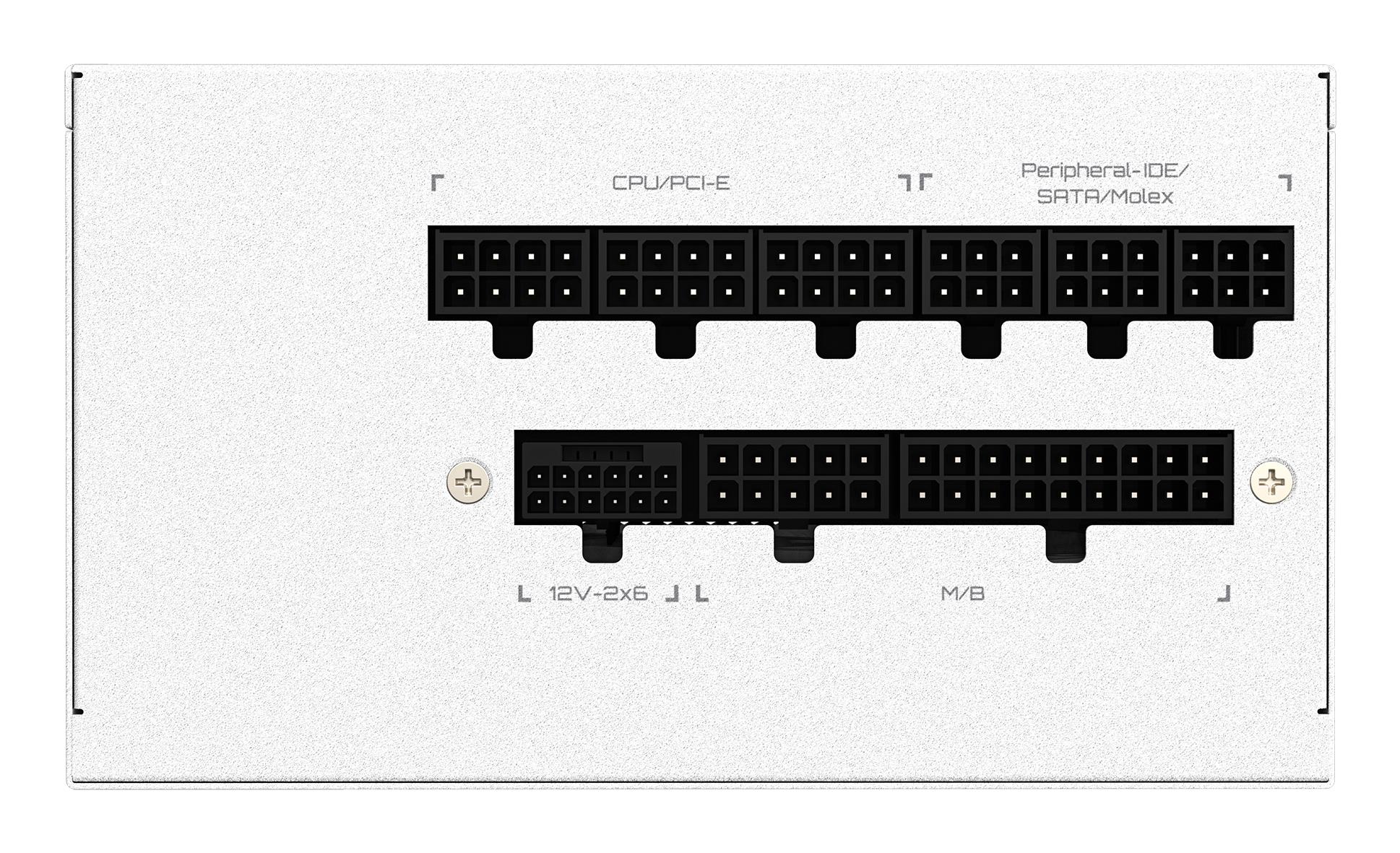 Power Supply GIGABYTE UD1000GM PG5 ICE ATX 3.1 1000 Watts Efficiency 80 PLUS GOLD PFC Active MTBF 100000 hours GP-UD1000GMPG5ICE