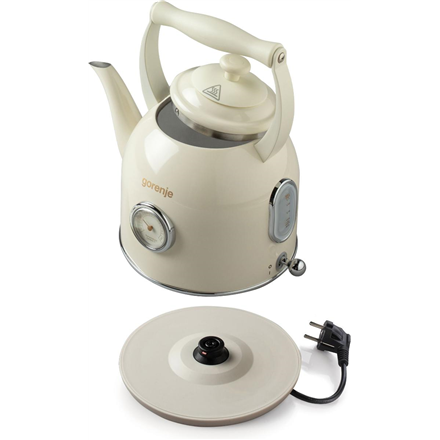 Gorenje | Kettle | K17CLIN | Electric | 2000 W | 1.7 L | Plastic/Metal | 360° rotational base | Beige