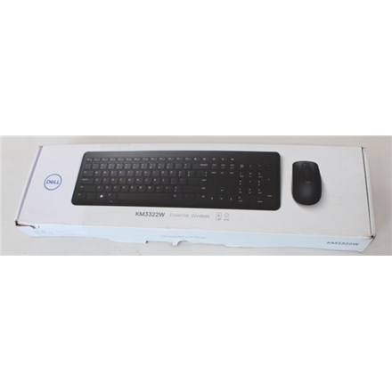 SALE OUT. | Dell | Keyboard and Mouse | KM3322W | Keyboard and Mouse Set | Wireless | Batteries included | Wireless conn
