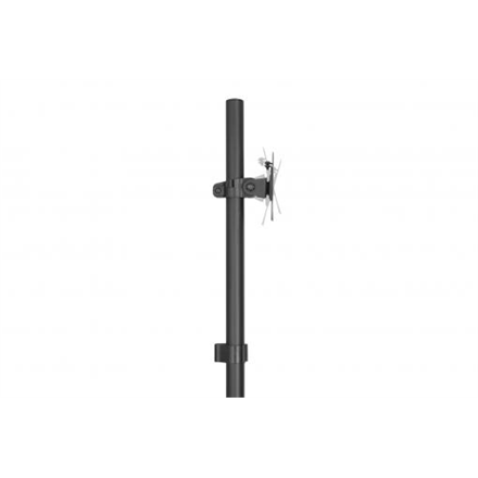 Mobile workstation with individual height adjustment | DA-90374 | Monitor Mount, PC Holder | 17-32 " | Black