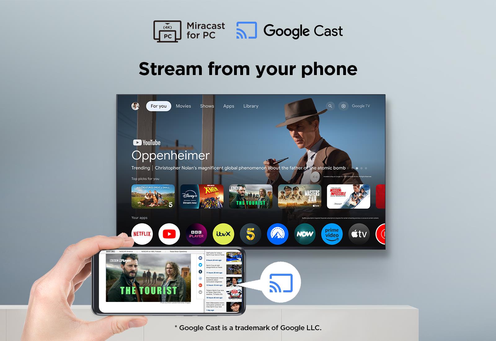 TV Set TCL 50 " 4K Ultra HD 3840 x 2160 pixels Flat 16:9 DLED 50V6C