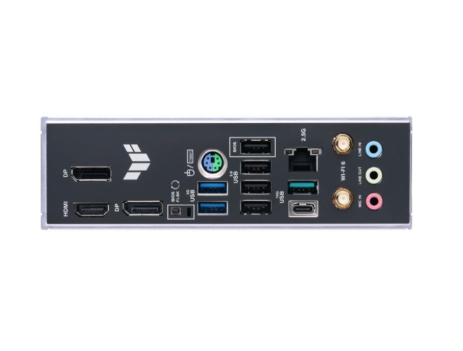 Mainboard ASUS AMD B650 SAM5 Micro-ATX Memory DDR5 Memory slots 4 2xPCI-Express 4.0 1x 1xPCI-Express 4.0 16x 2xM.2 1xHDMI 2xDisplayPort 4xUSB 2.0 2xUSB 3.2 2xUSB-C 1xRJ45 3xAudio port TUFGAMINGB650M-EWIFI