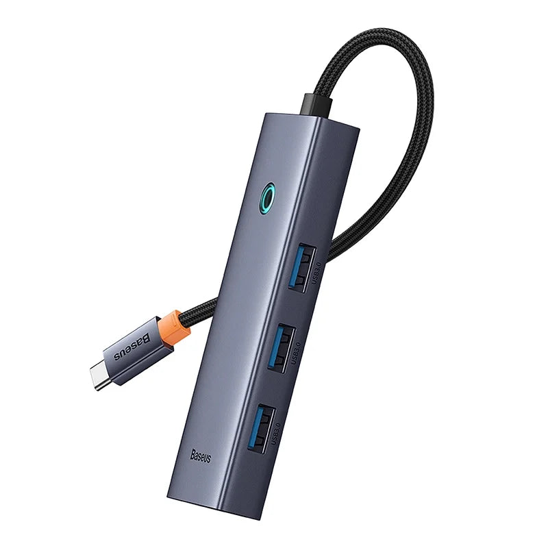 5-in-1 Hub Baseus UltraJoy Series USB-C to HDMI4K@30Hz+3xUSB 3.0+1xPD (grey) - Image 5