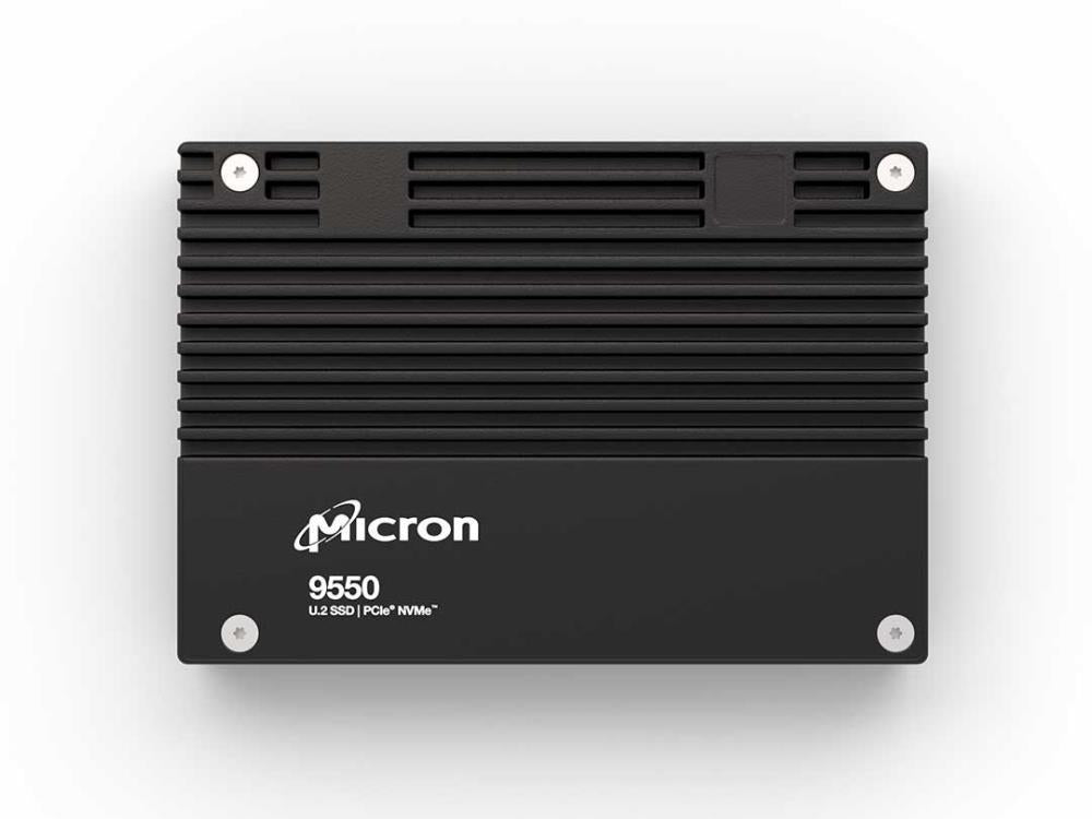 SSD MICRON SSD series 9550 PRO 15.36TB PCIe Gen5 NVMe NAND flash technology 3D TLC Write speed 10000 MBytes/sec Read speed 14000 MBytes/sec Form Factor U.2 MTFDLAL15T3THA-1BK1DABYYR