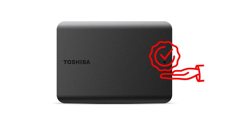 External HDD TOSHIBA Canvio Basics 2022 HDTB510EK3AA 1TB USB 3.2 Colour Black HDTB510EK3AA