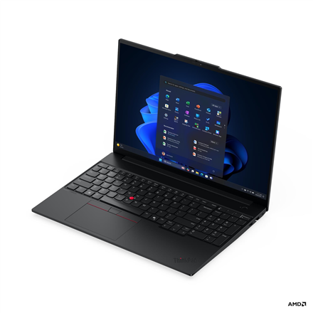 Lenovo ThinkPad E16 G3 AMD | Black | 16 " | IPS | WUXGA | 1920 x 1200 pixels | Anti-glare | AMD Ryzen 7 | 250 | 16 GB | 