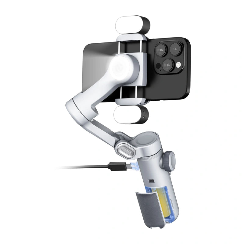 AOCHUAN X Pro Gimbal with RGB Lighting (Gray) - Image 3