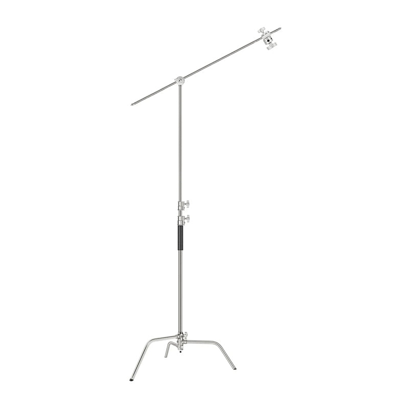 NEEWER SC320 320 cm Stainless Steel C-Frame Stand with Extension Arm - Image 1