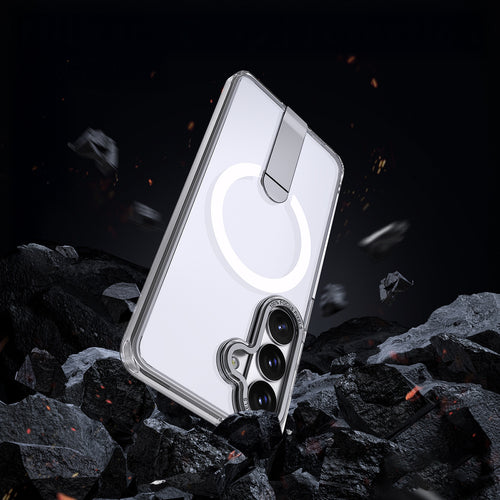 Hybrid Armor X Case for Samsung Galaxy S26 Plus with Stand, Compatible with MagSafe - Transparent — Hurtel