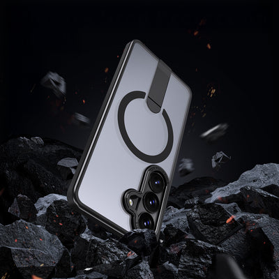 Hybrid Armor X Case for Samsung Galaxy S26 Plus with Stand, Compatible with MagSafe - Black — Hurtel